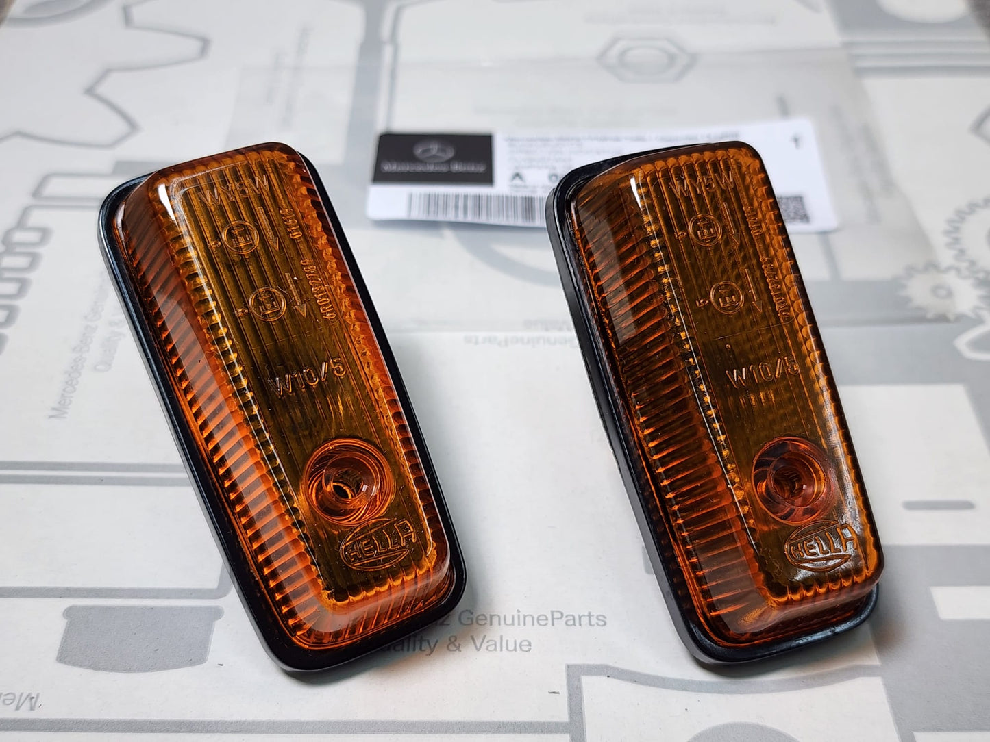 Side indicators original Mercedes G Class side indicators orange W 460 461 463 set